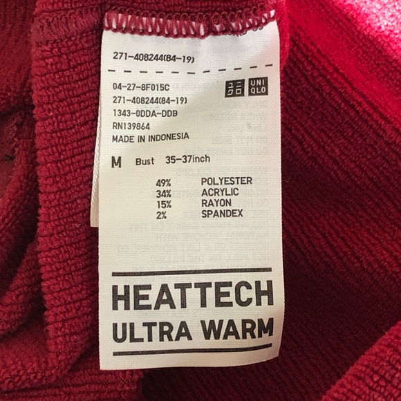UNIQLO Heattech Ultra Warm Long Sleeve Shirt - Women’s M - Picture 6 of 6